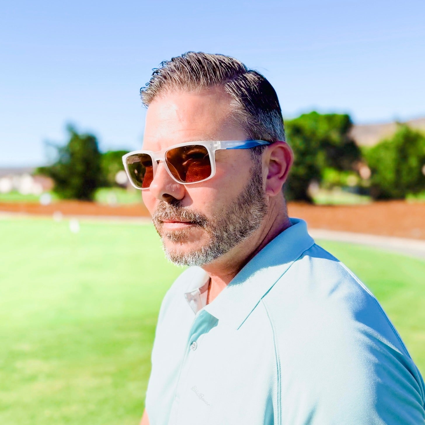 白kuro GISM Dormie BW | KRISP Golf Sunglasses for Men & Women | JONDOSPORT USA